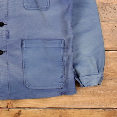 Vintage Barbe Bleue French Workwear Jacket M Mens 80s Moleskin