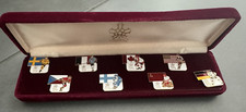 Winter Olympics Hockey Pin Calgary 1988 Canada USA Finland Sweden France 8PC Set