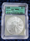 2004 American Silver Eagle - 1 Troy oz. .999 Silver - Philadelphia - ICG MS 69