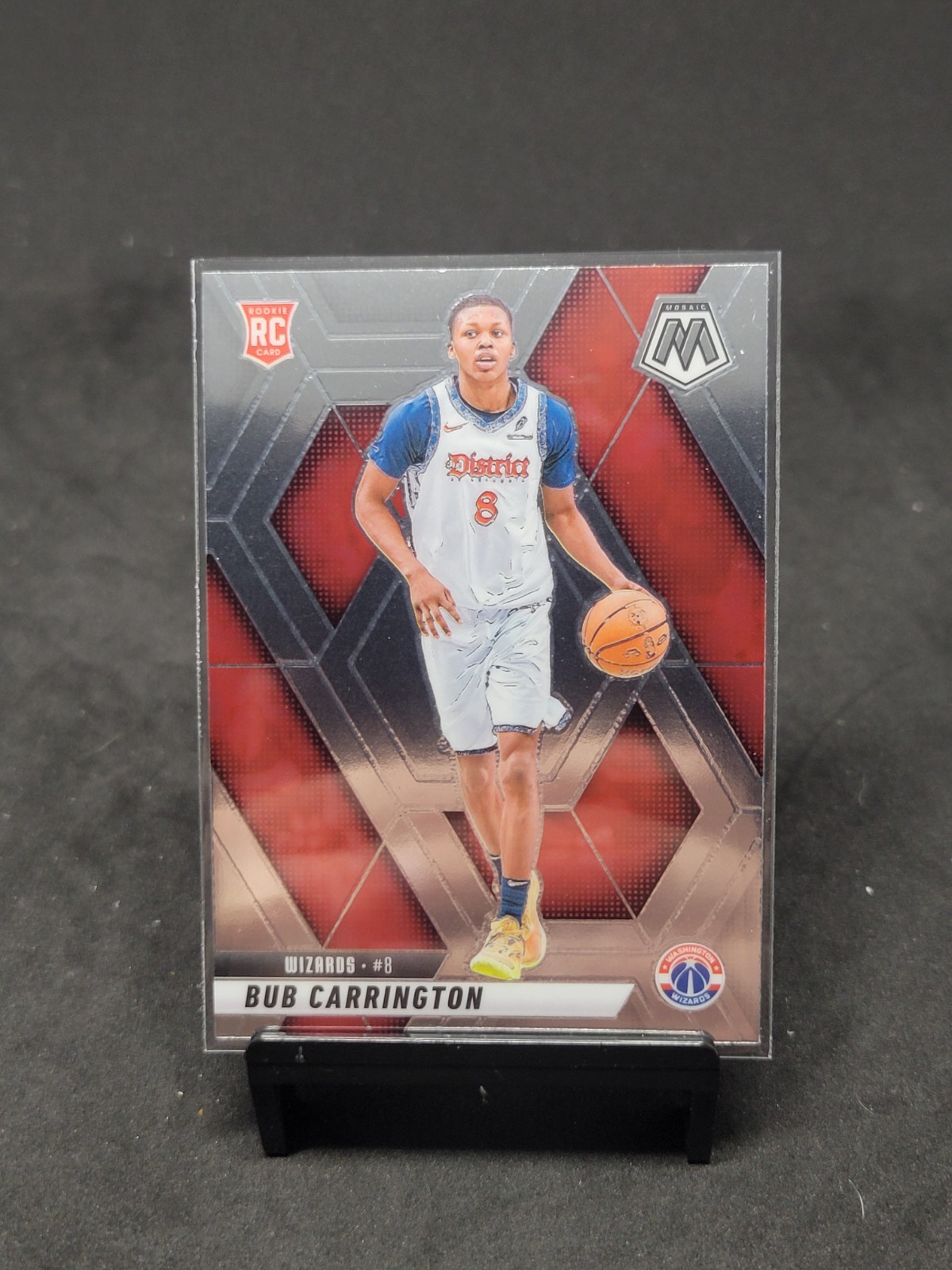 2024-25 Panini Mosaic Bub Carrington Rookie Card #206 Washington Wizards