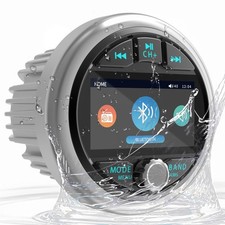 Bluetooth Marine Gauge Stereo System: Waterproof Boat AM FM Radio Receiver - ...