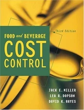 FOOD AND BEVERAGE COST CONTROL By Jack E. Miller - Hardcover Excellent Condition