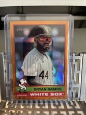 2025 TOPPS HERITAGE CHROME BRYAN RAMOS ORANGE REFRACTOR #D 15/25