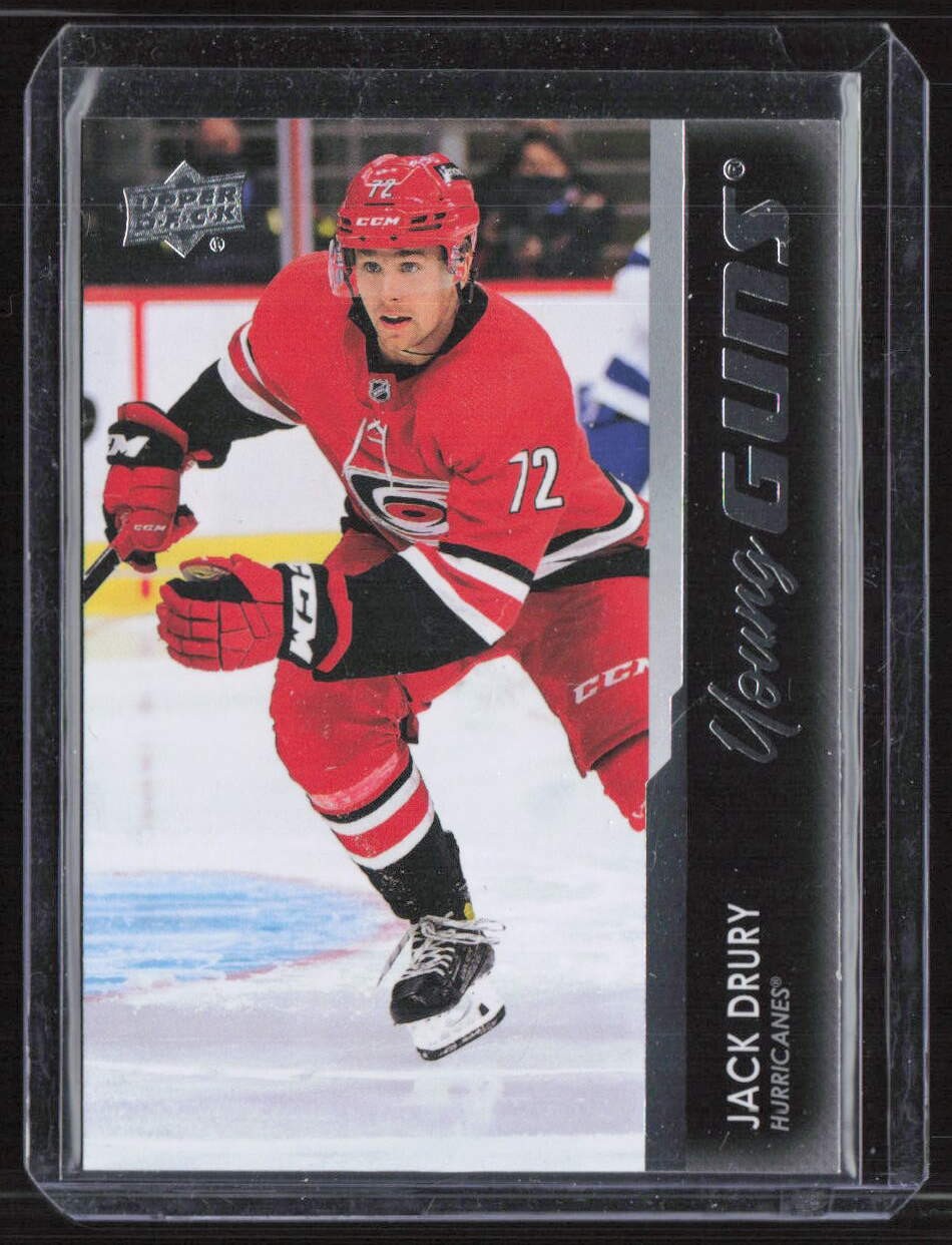 Jack Drury 2021-22 Upper Deck Young Guns #731 Carolina Hurricanes