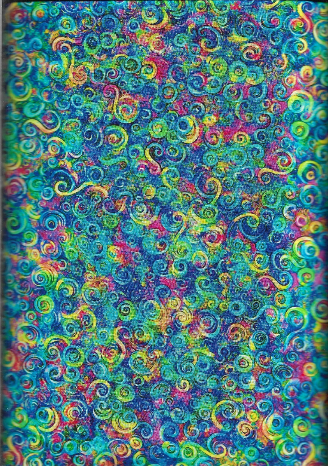 100% cotton blender fabric "Squiggle Wiggle" by MDG Fabrics