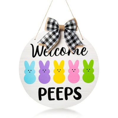 Easter Door Sign (Peeps Bunny)