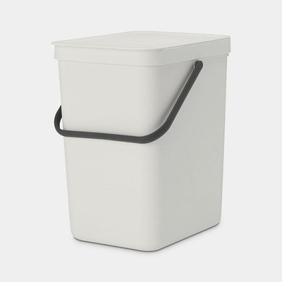 Brabantia Waste Bin Sort & Go (Light Grey) - 25L