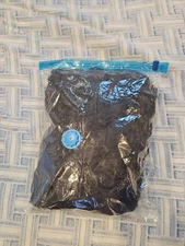 6FT Giant Faux Fur Bean Bag Chair Cover Cover only, No Filler Black Washable NEW