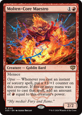 MTG Molten-Core Maestro Single Star SOS English