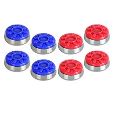 8 sztuk Blat kwiatowy Puck Srebrne wykończenie Stół do gier Przedmiot 58 mm
