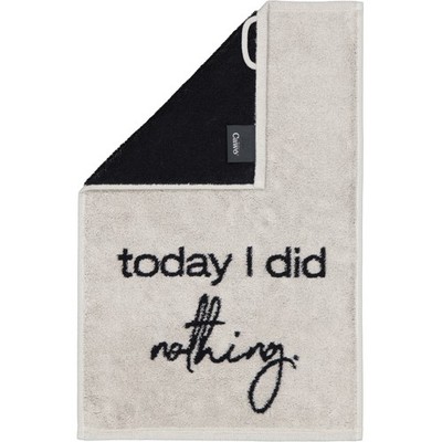 Cawö Gästetücher Postcard Towels Edition 100 today I did nothing - 04 Grau