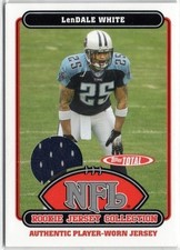 2006 Topps Total - Rookie Jersey Collection LenDale White Relic Card RC #46TE. rookie card picture