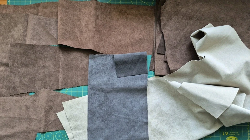 Velourleder Reste Lederreste ca. 0,5kg - Bild 2 von 2