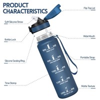Motswedi Trinkflasche 1L Bpa-Frei Auslaufsicher