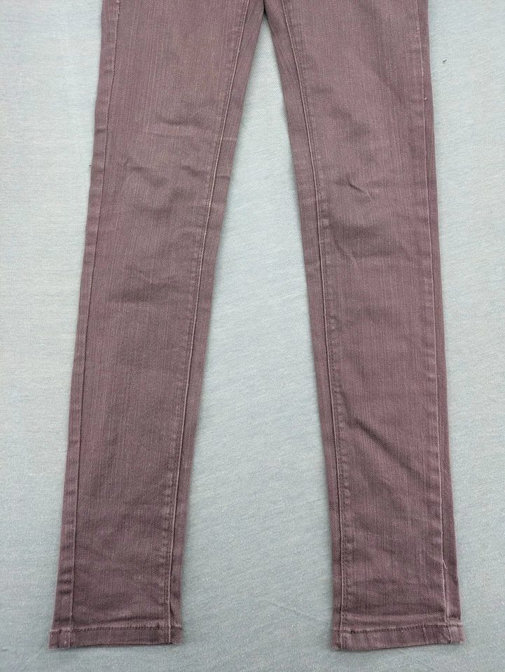 Tally Weijl Damen Röhrenjeans Gr 32 Braun Skinny Fit Stretch Low Rise Hose - Bild 2 von 4