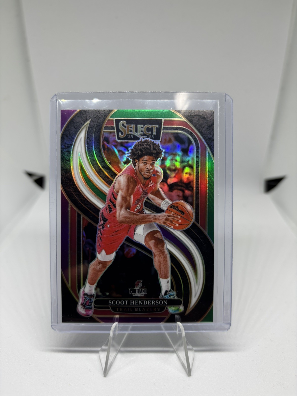 2024-25 Panini Select Scoot Henderson Green White Purple Prizm Trailblazers #119
