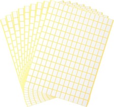 2940 Pcs Matte Small White Labels Stickers Blank Labels Removable Price Tags Lab