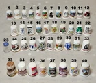 Vintage Fine Bone China Thimbles Pick Your Choice Advertising Murano Souvenir