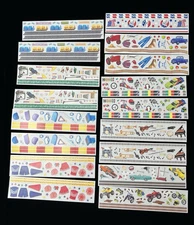 Huge Lot 17 creative Memories Great Length Sticker Lot-Sports, Farm, Music, Cars