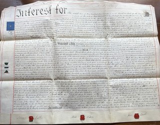 1864 Antique Vellum Indenture | Yorkshire Fangfoss Scagglethorpe 2 pages
