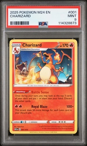 2022 Pokemon Gaming Sword & Shield Star Birth JP Charizard V #14 PSA 9