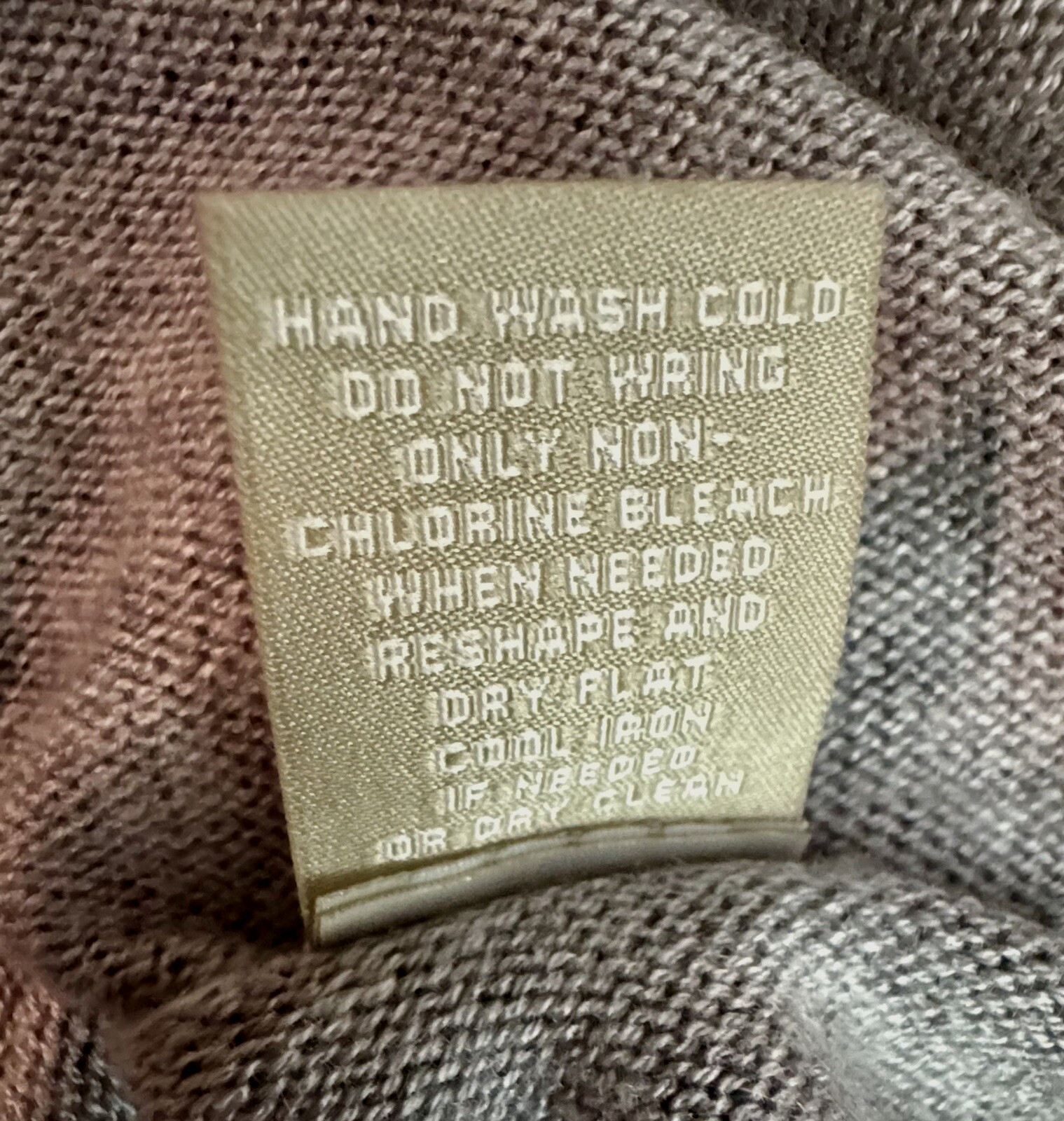 JOAN VASS STUDIO Size (L)  Cashmere Blend Tunic Sweater Heather Gray Back Zipper