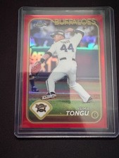 2024 Topps Chrome NPB Yuma Tongu RED REFRACTOR 2/5 #165 ORIX Buffaloes SSP /5