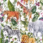 Pretty Jungle | Wild Animals | Paper Napkins | Pack Of 20 |