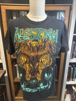 Alestorm Back Through Time 2011 World Tour Shirt Large Anvil