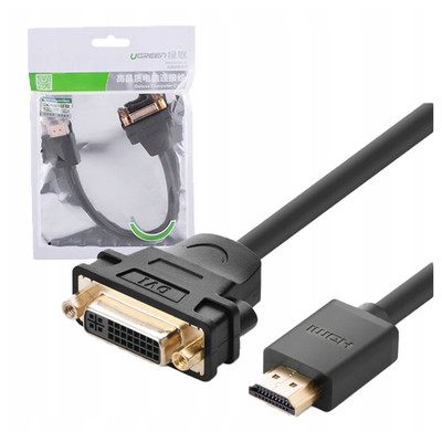 UGREEN DVI-KABEL 24+1 PIN HDMI FHD 60HZ FÜR PC-MONITORE TVS 1,5M
