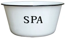 CWI Gifts Enamel Spa Bowl, 8"W x 3.75"H, Aluminum