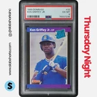 1989 DONRUSS #33 KEN GRIFFEY JR. RC RATED ROOKIE PSA 6