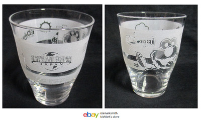 JAPAN Soda Glass 4'' Clear UNIVERSAL STUDIOS Japan SESAME STREET Edon 2016 JP
