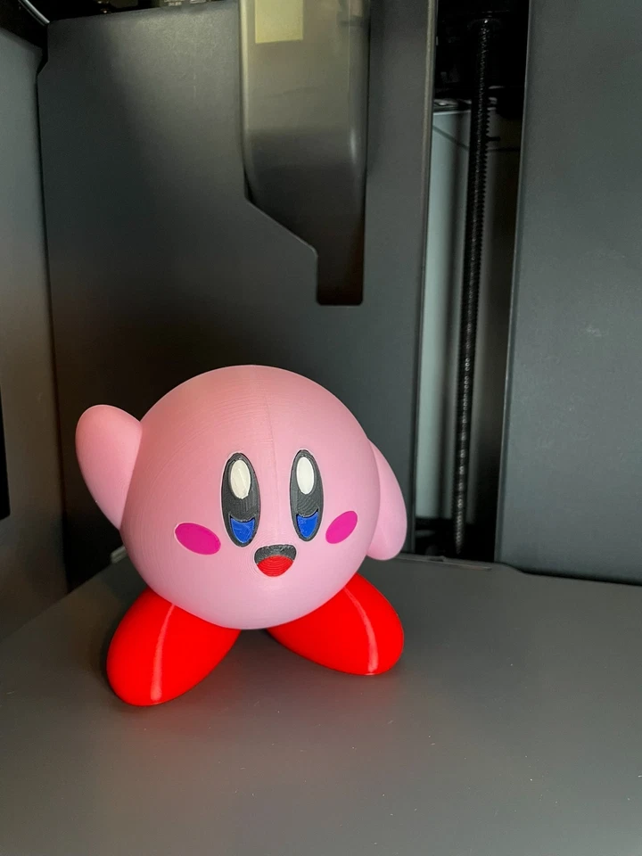 Kirby The Pink Puffball 3D Printed Figure | Nintendo Gaming Decor - Image 3 of 4