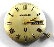 Vintage Accutron Tuning Fork 2182 Wrist Watch Movement lot.ra