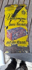 Originales Emailschild Antik um 1900 Imperial Feigenkaffee Wien Schild gewölbt !