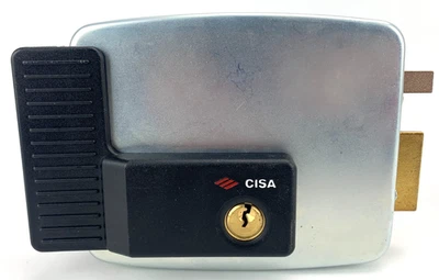 Cisa Elektronisches Schloss Elektroschloss 12 V verzinkt silber 11721801