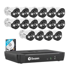 Swann 16-Channel 16-Camera 4K UHD NVR Security System 2TB SONVK-1686816FB-US