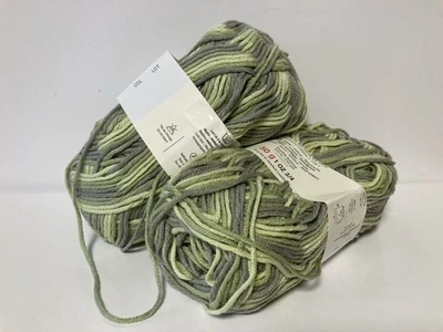 Lot De 5 pelotes de coton  pingouin/  Tons De Vert - Photo 1/4