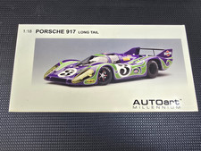 AUTOart MILLENNIUM 1/18 Porsche 917 LH Long Tail Martini #3 Diecast Model Car