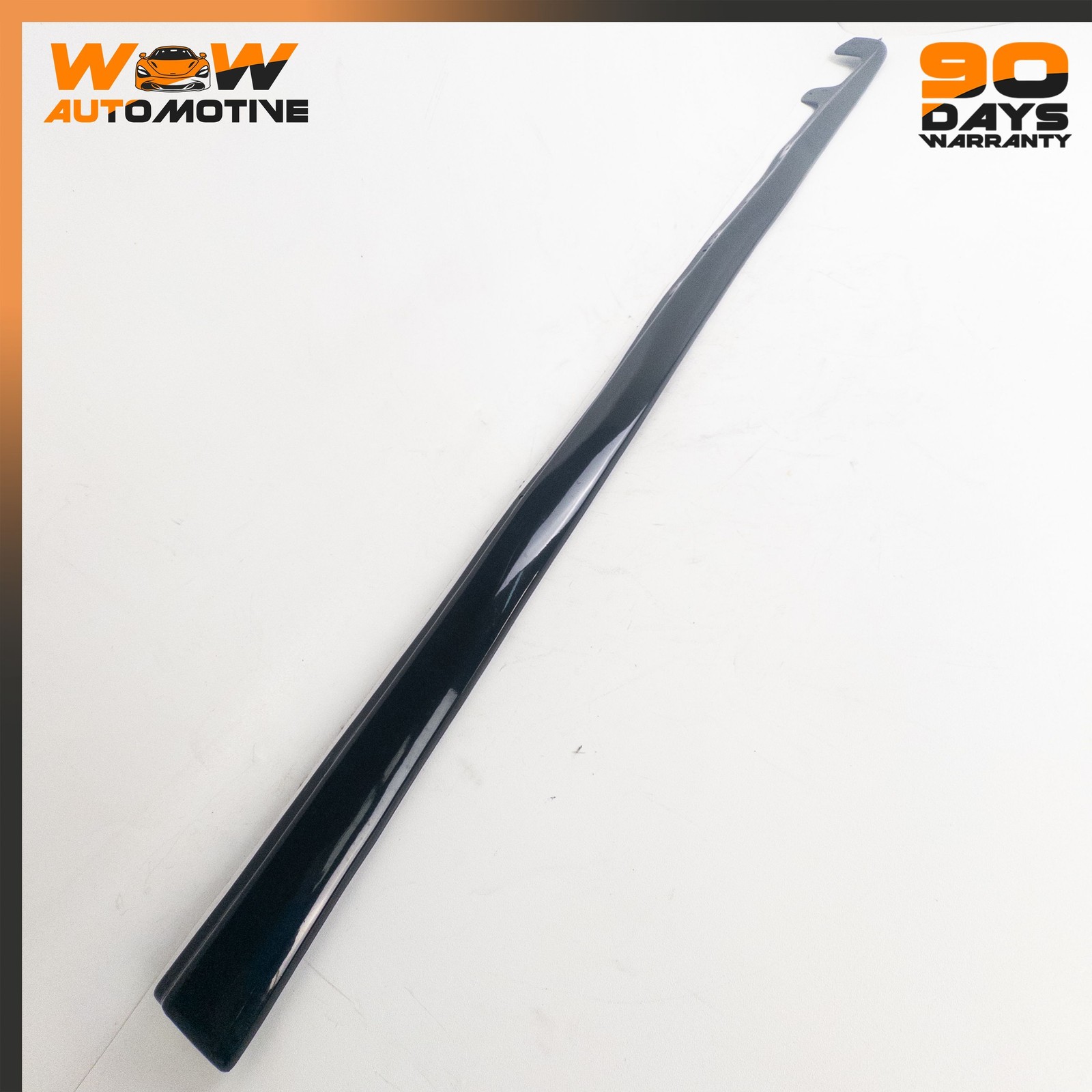 06-13 CHEVROLET CORVETTE C6 REAR LEFT RIGHT LOWER ROCKER MOLDING BLACK SET OEM