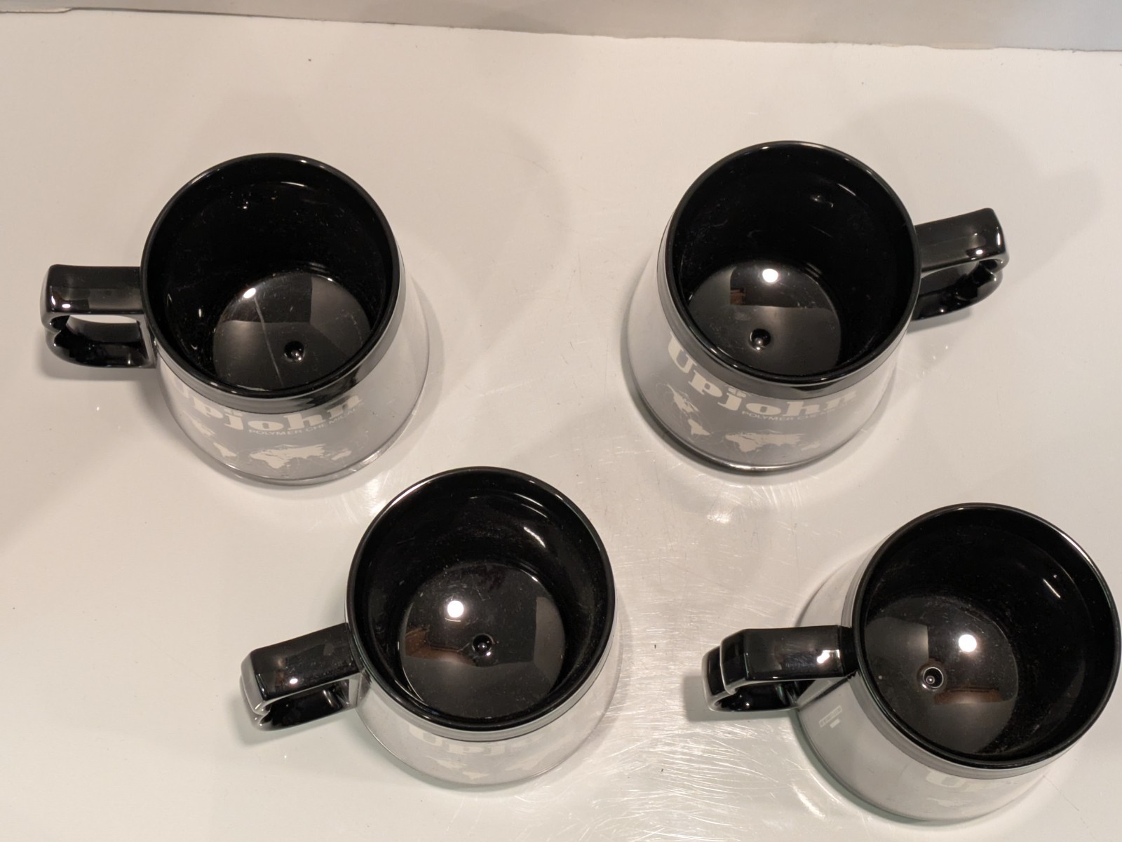 1981 Vintage Upjohn Company Chemicals  Advertising, Kalamazoo 4 Thermo Serv Mugs