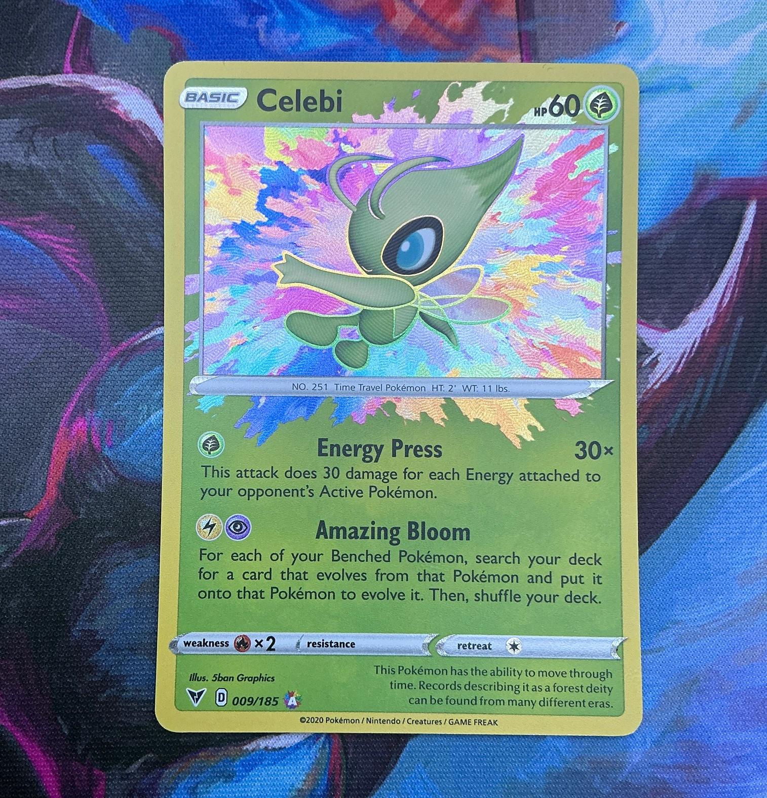 Pokémon TCG Celebi Vivid Voltage 009/185 Amazing Rare