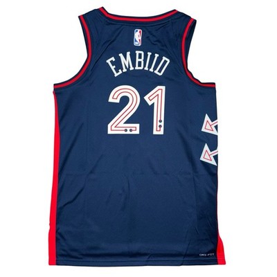 Nike Joel Embiid Philadelphia 76ers City Basketball Jersey, Size