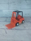 Vintage 70's Tonka Fork Lift  Orange Forklift Truck 5"