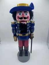 Nut Cracker Vintage Wooden Felt Hat Sword Christmas Decor