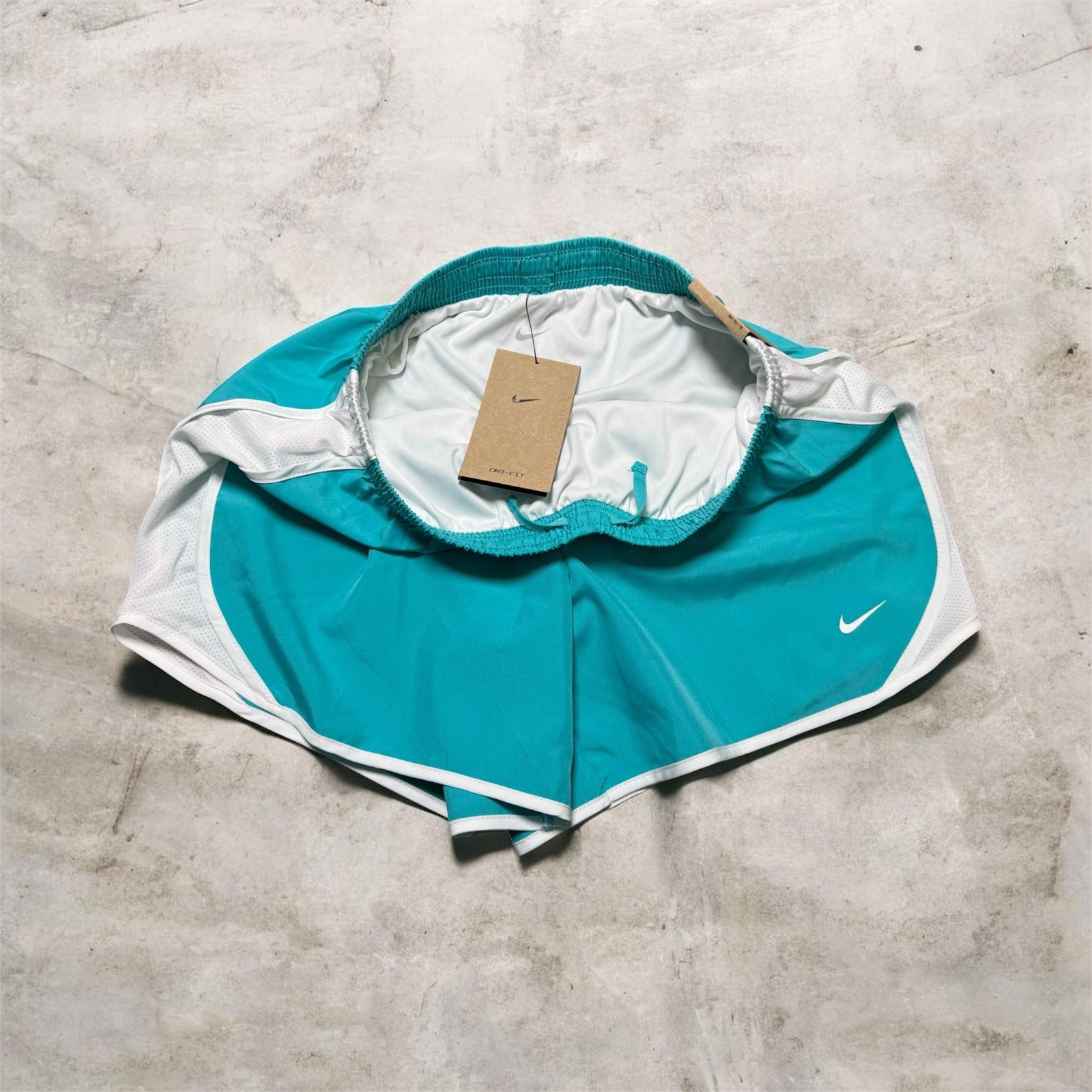 Nike Dri-Fit Youth XL Athletic Shorts Teal Blue Girls thumbnail 2