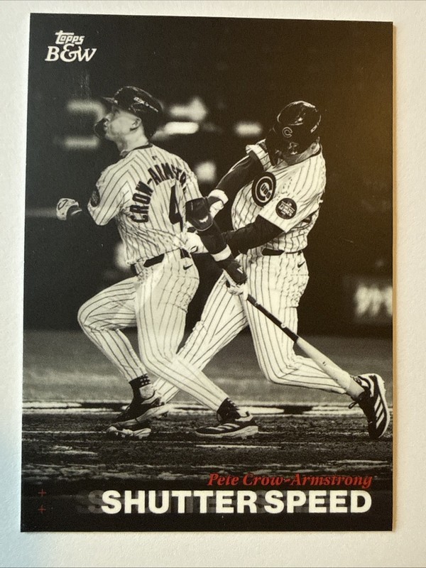 2025 Topps Black & White - Shutter Speed Pete Crow-Armstrong #SS2