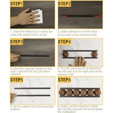 Porta Capsule Caffè Salvaspazio per Installazione Bancone Cucina o Parete