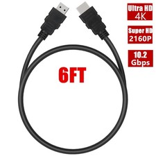 HDMI cable male to male 6 feet new for high speed 4K 1080P HD standard
